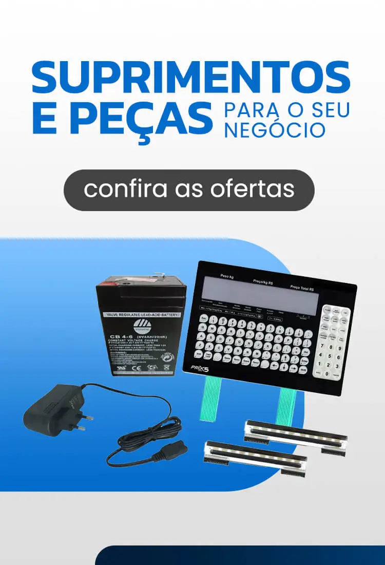 Diversas peças e suprimentos para o seu negócio como por exemplo teclados, baterias, fontes e cabeça termica